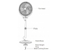 R Hobbs High Velocity Pedestal Fan