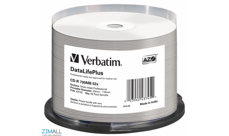 Verbatim DataLifePlus Wide Inkjet Professional CD-R