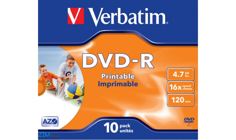 Verbatim Jewel Case Printable DVD-R