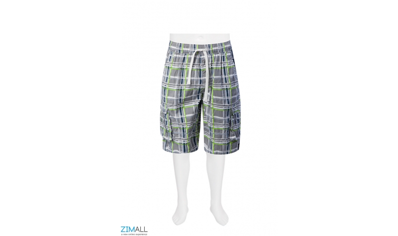 RED Check Cargo Shorts