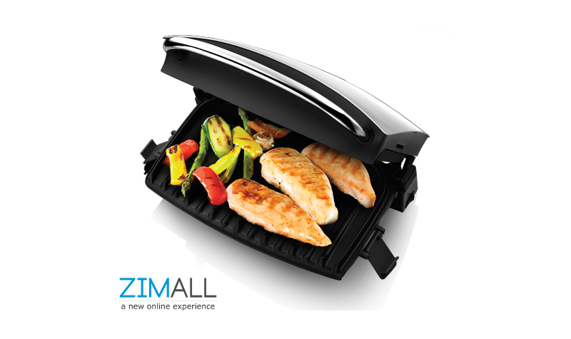 George Foreman 14181 Silver 4 Portion Family Grill and Melt