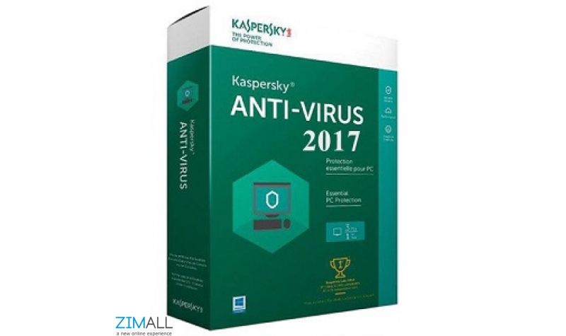 Kaspersky Anti-virus 2017- 2 Users Software Package