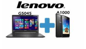 Lenovo G5045 Laptop plus Lenovo A1000 Smartphone